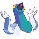 😫-Insane Dove, Telegram Sticker