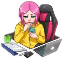 🤔-Internet Addiction, Telegram Sticker