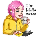 ☕️-Internet Addiction, Telegram Sticker