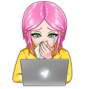 😢-Internet Addiction, Telegram Sticker