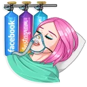 😷-Internet Addiction, Telegram Sticker