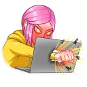 😡-Internet Addiction, Telegram Sticker