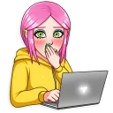 😳-Internet Addiction, Telegram Sticker