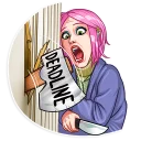 😱-Internet Addiction, Telegram Sticker