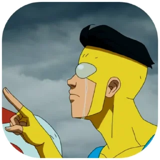 😭-Invincible, Telegram Sticker