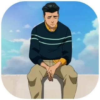 😔-Invincible, Telegram Sticker