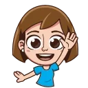 👋-Irinka The Girl, Telegram Sticker
