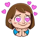 😍-Irinka The Girl, Telegram Sticker