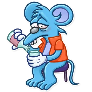 😞-The Itchy & Scratchy, Telegram Sticker