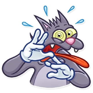 😨-The Itchy & Scratchy, Telegram Sticker