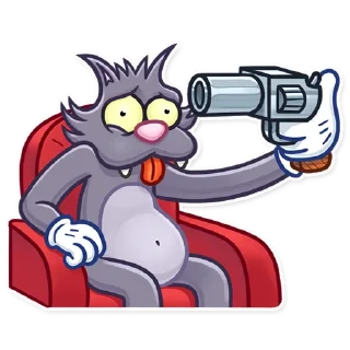 💀-The Itchy & Scratchy, Telegram Sticker