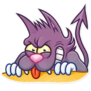 😈-The Itchy & Scratchy, Telegram Sticker