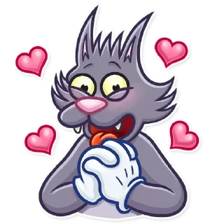 😍-The Itchy & Scratchy, Telegram Sticker