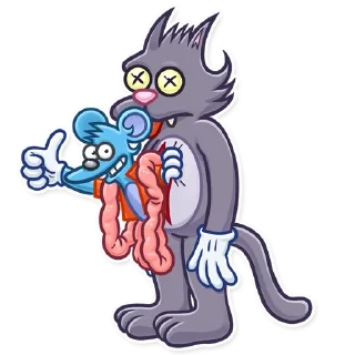 👍-The Itchy & Scratchy, Telegram Sticker