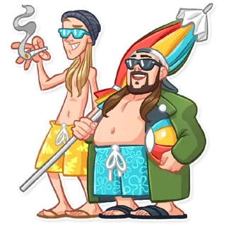 🏖-Jay and Silent Bob, Telegram Sticker