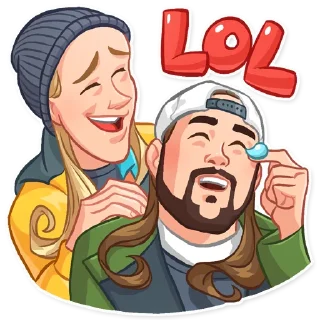 😂-Jay and Silent Bob, Telegram Sticker