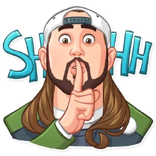 🤫-Jay and Silent Bob, Telegram Sticker