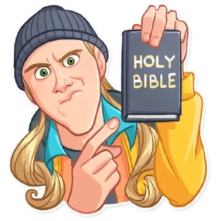 ✝-Jay and Silent Bob, Telegram Sticker