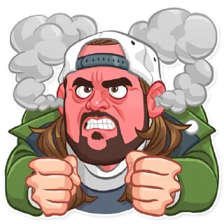 😡-Jay and Silent Bob, Telegram Sticker