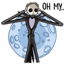 😣-The Nightmare Before Christmas, Telegram Sticker