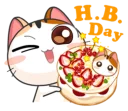 😸-Japanese Kitty, Telegram Sticker