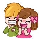 😂-Love Story, Telegram Sticker