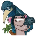 🔫-Jean Baptiste Plagouille 2, Telegram Sticker