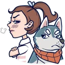 😠-Jess And Jack, Telegram Sticker