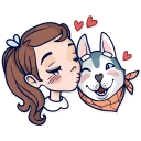 😚-Jess And Jack, Telegram Sticker