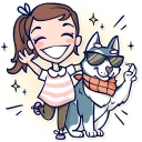 👋-Jess And Jack, Telegram Sticker