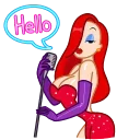 👋-Jessica Rabbit, Telegram Sticker