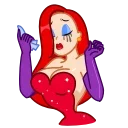 😭-Jessica Rabbit, Telegram Sticker