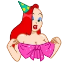 🎁-Jessica Rabbit, Telegram Sticker