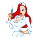 👩‍⚕️-Jessica Rabbit, Telegram Sticker