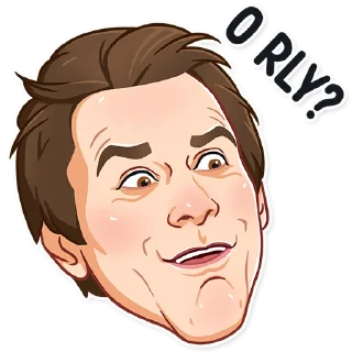 🤨-Jim Carrey, Telegram Sticker