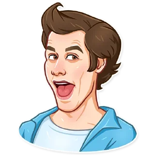 😜-Jim Carrey, Telegram Sticker