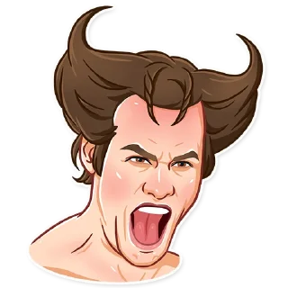 😡-Jim Carrey, Telegram Sticker