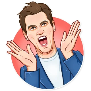 🤷‍♂️-Jim Carrey, Telegram Sticker