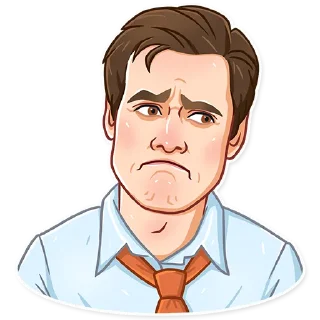 😒-Jim Carrey, Telegram Sticker