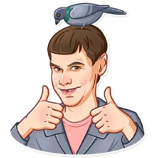 👍-Jim Carrey, Telegram Sticker