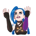 😖-Jinx, Telegram Sticker