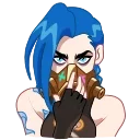 😷-Jinx, Telegram Sticker