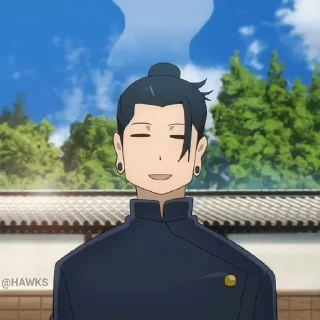 😑-Jujutsu Kaisen S2 (@TodorokiShouto), Telegram Sticker