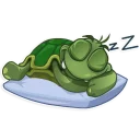 😴-Sad Turtle Joe, Telegram Sticker