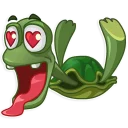 😍-Sad Turtle Joe, Telegram Sticker