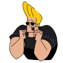 😭-Johnny Bravo, Telegram Sticker
