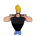 😘-Johnny Bravo, Telegram Sticker