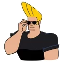 😐-Johnny Bravo, Telegram Sticker