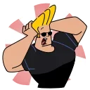 😨-Johnny Bravo, Telegram Sticker