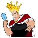 👑-Johnny Bravo, Telegram Sticker